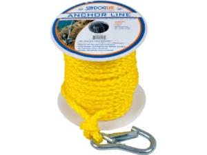 Sea-Dog Poly Pro Anchor Line w/Snap - 3/8" x 75' - Yellow
