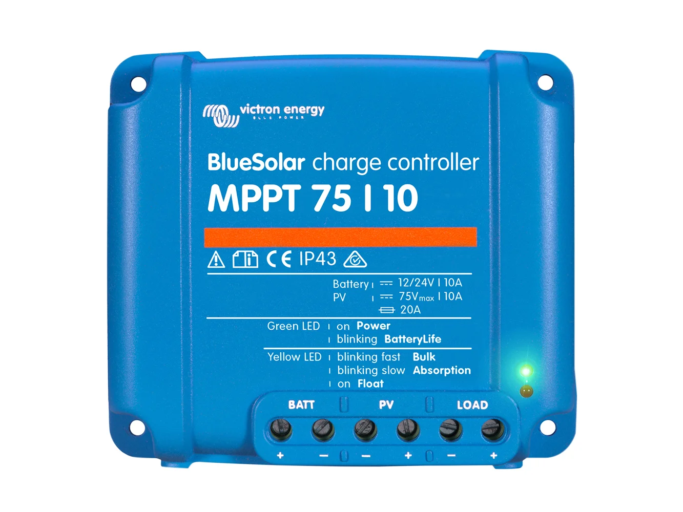 Victron BlueSolar MPPT Charge Controller - 75V - 10AMP - UL Approved