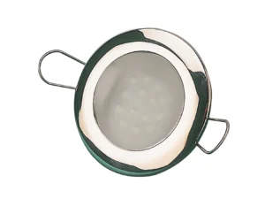Sea-Dog LED Overhead Light 2-7/16" - Brushed Finish - 60 Lumens - Frosted Lens - Stamped 304 Stainless Steel