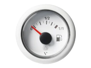 Veratron 52mm (2-1/16") ViewLine Fuel Tank Level Gauge - 0 to 1/1 - White Dial & Round Bezel