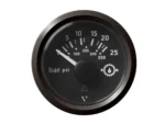 Veratron 52MM (2-1/16") ViewLine Transmission Oil Pressure 25 Bar/350 PSI - Black Dial & Triangular Bezel