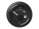 Veratron 52MM (2-1/16") ViewLine Fuel Level Gauge Empty-Full - 90-4 OHM - Black Dial & Round Bezel