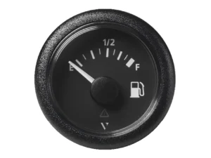 Veratron 52MM (2-1/16") ViewLine Fuel Level Gauge Empty-Full - 90-4 OHM - Black Dial & Round Bezel