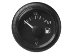 Veratron 52MM (2-1/16") ViewLine Fuel Level Gauge 0-1/1 - 3 to 180 OHM - Black Dial & Round Bezel