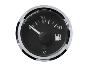 Veratron 52MM (2-1/16") ViewLine Fuel Level Gauge 0-1/1 - 3-180 OHM - Black Dial & Chrome Triangular Bezel