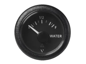 Veratron 52MM (2-1/16") ViewLine Fresh Water Resistive - Empty/Full - 3 to180 OHM - Black Dial & Round Bezel