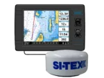 SI-TEX NavPro 1200 w/MDS-15 WiFi 20" Hi-Res Digital Radome Radar w/15M Cable