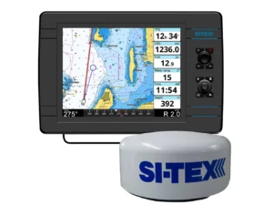 SI-TEX NavPro 1200 w/MDS-15 WiFi 20" Hi-Res Digital Radome Radar w/15M Cable