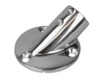 Sea-Dog Rail Base Fitting 2-3/4" Round Base 30° 316 Stainless Steel - 1" OD