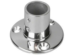 Sea-Dog Rail Base Fitting 2-3/4" Round Base 90° 316 Stainless Steel - 1" OD