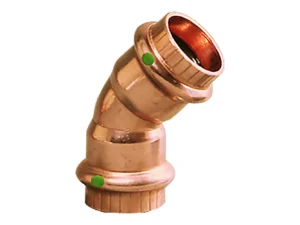 Viega ProPress 2" - 45° Copper Elbow - Double Press Connection - Smart Connect Technology