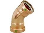 Viega ProPress 2-1/2" - 45&deg; Copper Elbow - Double Press Connection - Smart Connect Technology