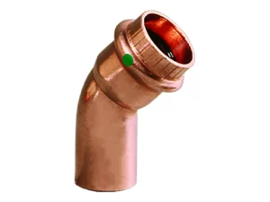 Viega ProPress 2" 45° Copper Elbow - Street/Press Connection - Smart Connect Technology