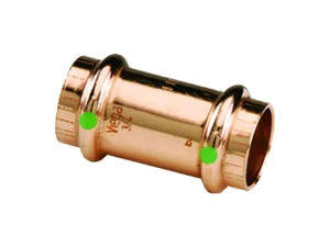 ProPress 1-1/2" Copper Coupling w/Stop - Double Press Connection - Smart Connect Technology
