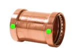 Viega ProPress 2-1/2" Copper Coupling w/o Stop - Double Press Connection - Smart Connect Technology