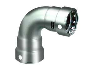 Viega MegaPress 1-1/2" 90° Stainless 304 Elbow - Double Press Connection - Smart Connect Technology
