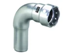 Viega MegaPress 1/2" 90° Stainless 304 Elbow - Street/Press Connection - Smart Connect Technology