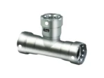 Viega MegaPress 1/2" Stainless Steel 304 Tee - Triple Press Connection - Smart Connect Technology