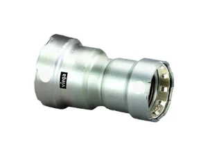 Viega MegaPress 1-1/2" x 1" Stainless Steel 304 Reducer - Double Press Connection - Smart Connect Technology