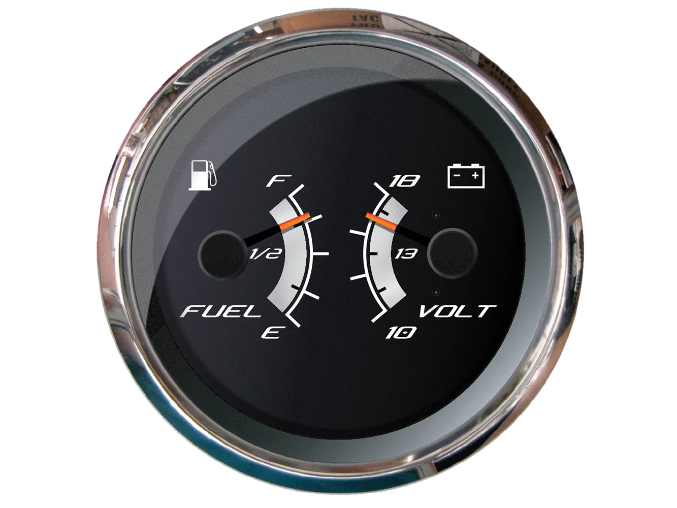 Faria Platinum 4" Multi-Function - Fuel Level & Voltmeter