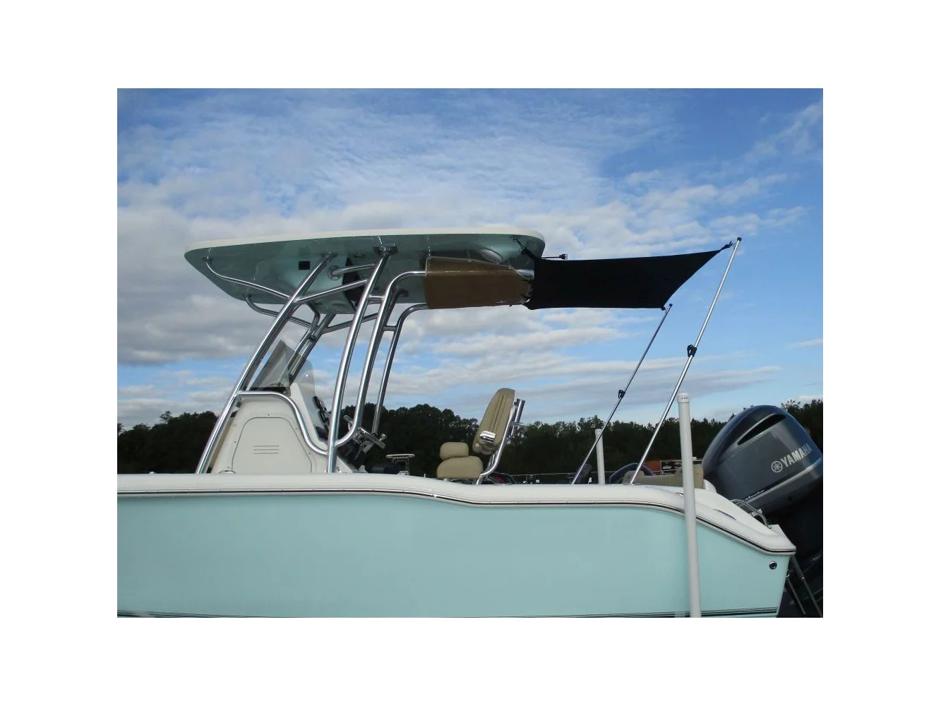 Carver 6' T-Shade T-Top Shade Extension - Black