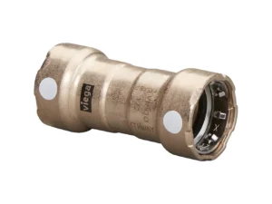 Viega MegaPress 1" Copper Nickel Coupling w/Stop Double Press Connection - Smart Connect Technology
