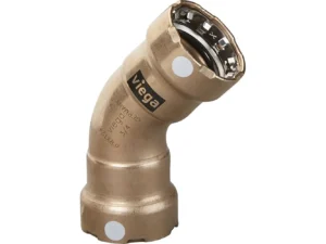 Viega MegaPress 1" 45° Copper Nickel Elbow - Double Press Connection - Smart Connect Technology