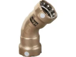 Viega MegaPress 3/4" 45&deg; Copper Nickel Elbow - Double Press Connection - Smart Connect Technology