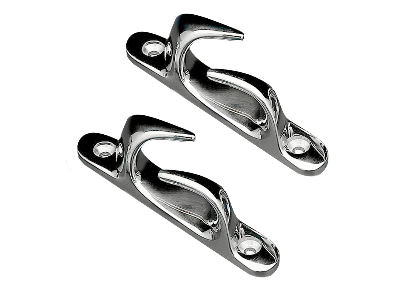 Whitecap Skene Bow Chock 4-1/2" Pair - Chrome Plated Brass