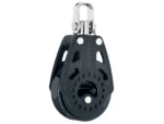 Harken 40mm Carbo Single Ratchet Block w/Swivel
