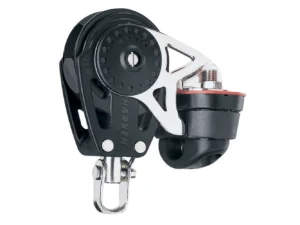 Harken 40mm Carbo Single Ratchet Block w/Swivel Becket & Cam Cleat