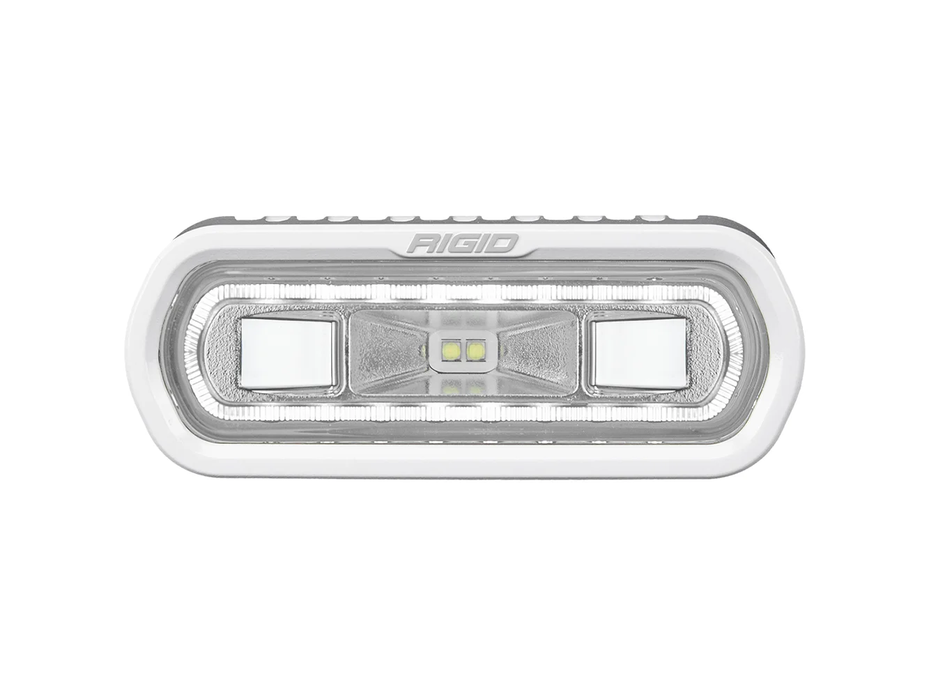 RIGID Industries SR-L Series Marine Spreader Light - White Surface Mount - White Light w/White Halo