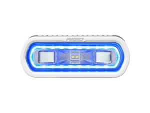 RIGID Industries SR-L Series Marine Spreader Light - White Surface Mount - White Light w/Blue Halo