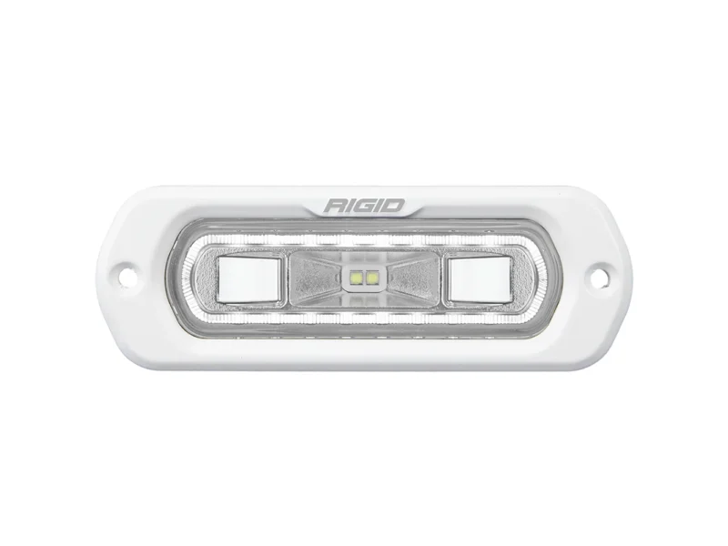 RIGID Industries SR-L Series Marine Spreader Light - White Flush Mount - White Light w/White Halo