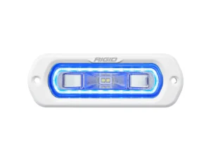 RIGID Industries SR-L Series Marine Spreader Light - White Flush Mount - White Light w/Blue Halo