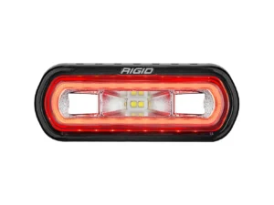 RIGID Industries SR-L Series Marine Spreader Light - Black Surface Mount - White Light w/Red Halo