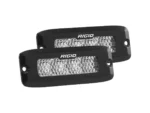 RIGID Industries SR-Q Series PRO Spot Diffused LED - Flush Mount - Pair - Black