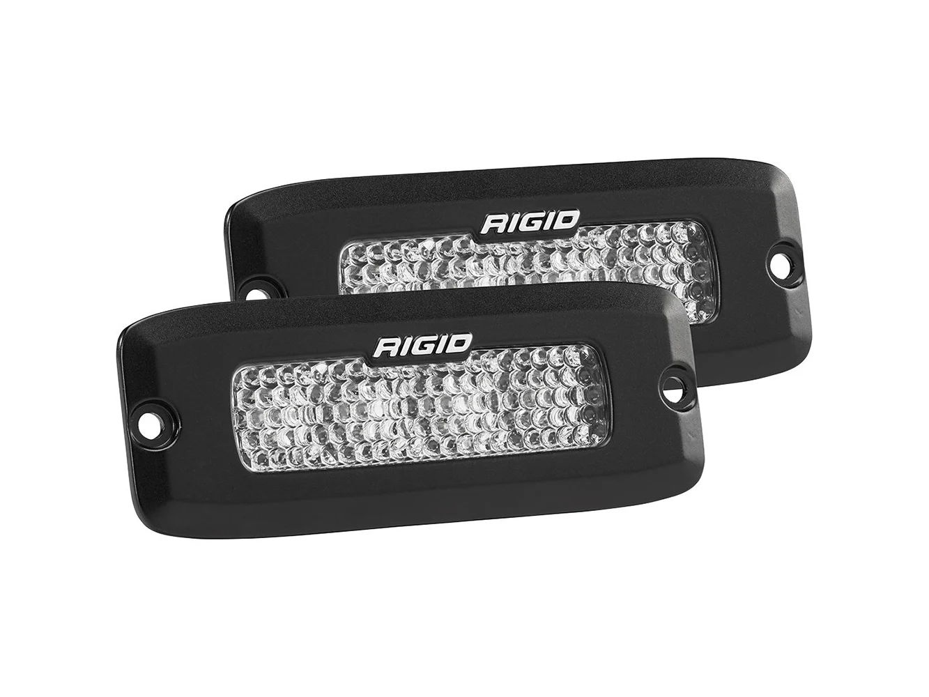 RIGID Industries SR-Q Series PRO Spot Diffused LED - Flush Mount - Pair - Black