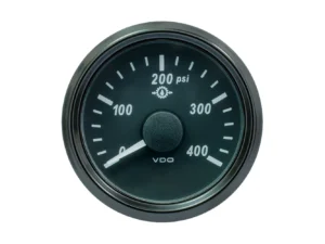VDO SingleViu 52mm (2-1/16") Oil Pressure Gauge - 400 PSI - 0-180 Ohm