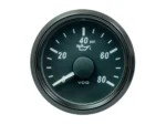 VDO SingleViu 52mm (2-1/16") Oil Pressure Gauge - 80 PSI - 0-180 Ohm