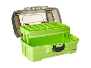 Plano 1-Tray Tackle Box w/Dual Top Access - Smoke & Bright Green