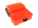 Plano 2-Tray Tackle Box w/Dual Top Access - Smoke & Bright Orange