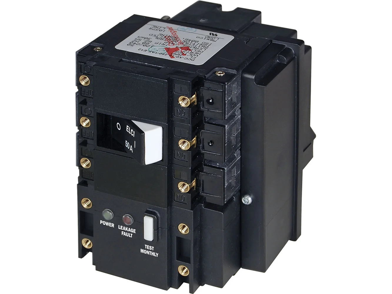 Blue Sea C-Series ELCI Main Circuit Breaker - 120/240V AC 50A