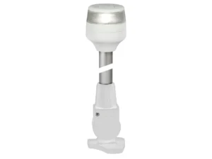 Hella Marine 2nm All Round White Fold Down Pole Navigation Lamp - 8" - White Base