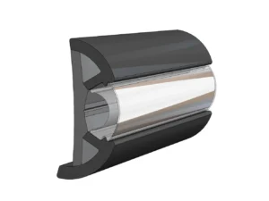 TACO Large SuproFlex Rub Rail 2.5" x 1" - Black