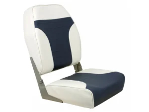 Springfield High Back Multi-Color Folding Seat - White/Blue