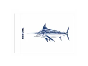 Tigress White Marlin Release Flag - 12" x 18"