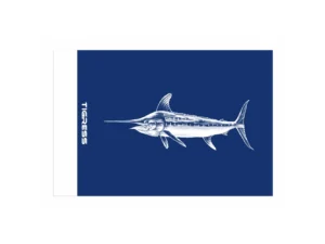Tigress Blue Marlin Release Flag - 12" x 18"