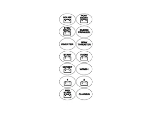 BEP Battery Switch Label Sheet