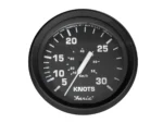 Faria Euro Black 4" Speedometer - 30 Knot (Pitot)